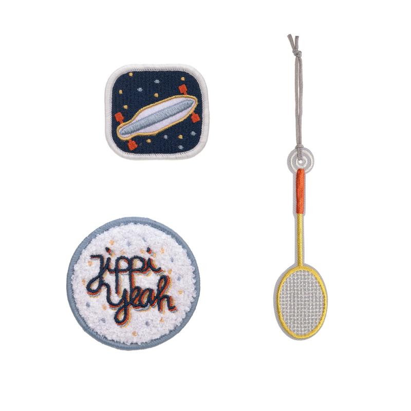 LÄSSIG Anhänger &amp; Patches Set Unique "Sport"