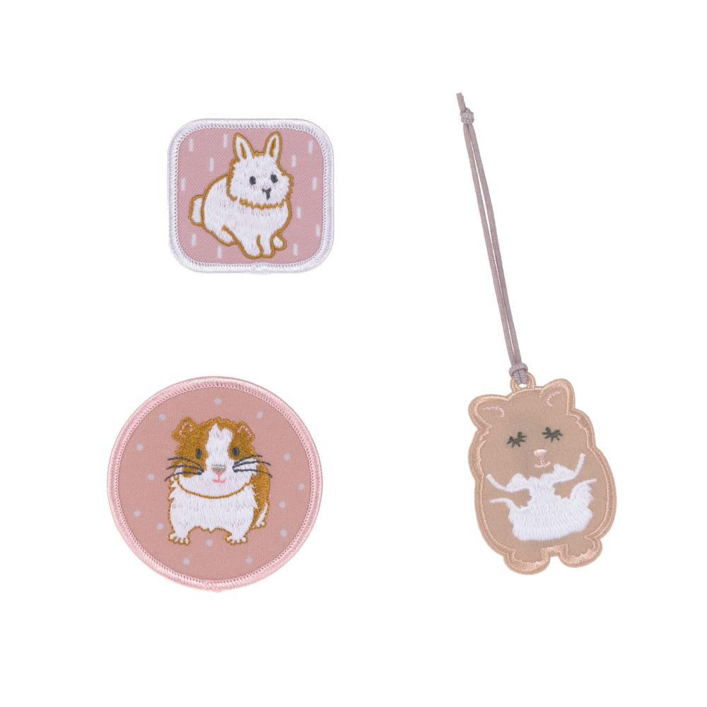 LÄSSIG Anhänger &amp; Patches Set Unique &quot;Cuddly Pet&quot;