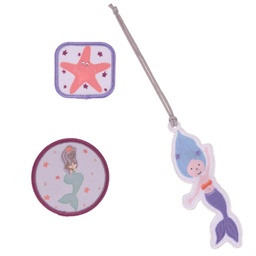[4042183434971] LÄSSIG Anhänger &amp; Patches Set Unique &quot;Mermaid&quot;