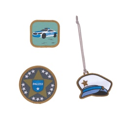 [4042183434926] LÄSSIG Anhänger &amp; Patches Set Unique &quot;Police&quot;